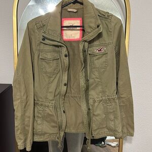 Vintage Army Green Hollister jacket